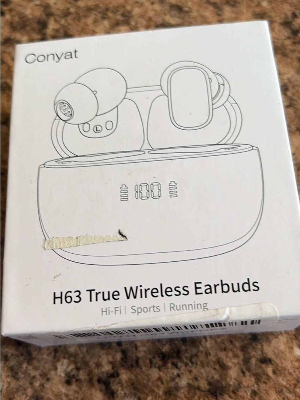 H63 True Wireless Earbuds - White